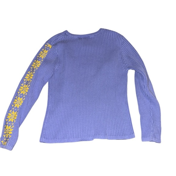 Vintage Blue and Yellow Sweater - Picture 2 of 3